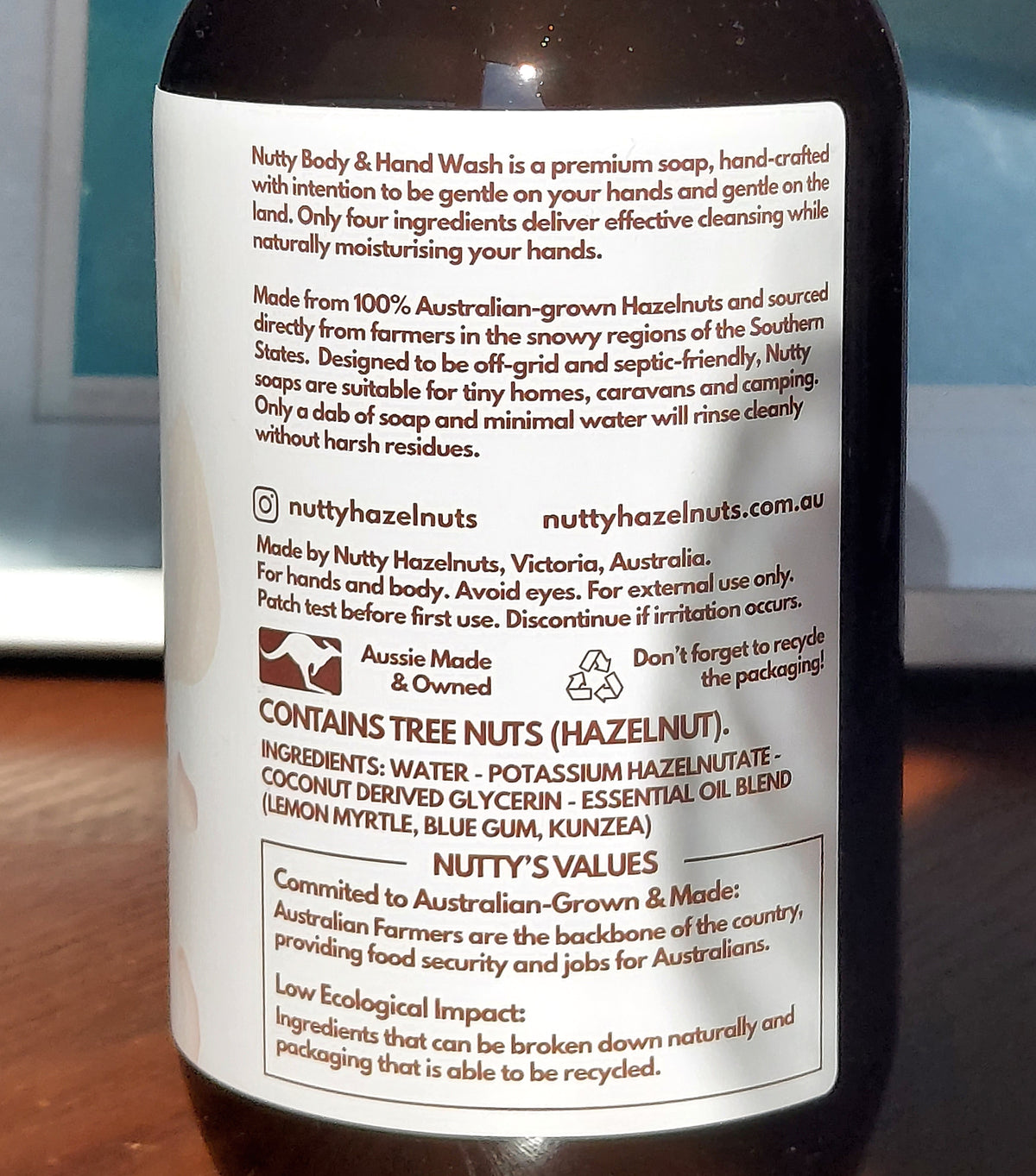 Nutty Hand & Body Wash (500ml)